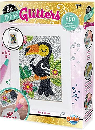 Buki France- Be Teens Glitters-Tucano Einhorn Gioco Pittura Diamanti
