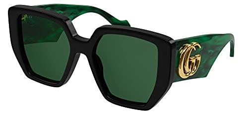 Gucci Occhiali da Sole GG0956S Black/Green 54/19/145 donna