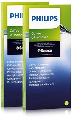 Philips Saeco CA6704/10 Pastiglie Sgrassanti per Caffè - Confezione da 2 Pezzi (12 Pastiglie)