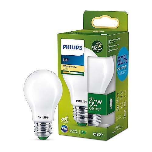 Philips LED Lampadina Goccia Classe A Ultra Efficiente E27 60W