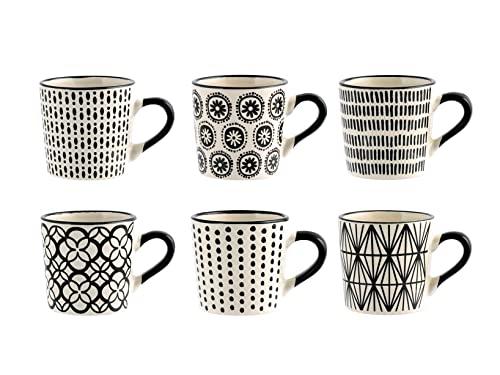 H&H Vhera Set 6 Tazzine Caffè in Stoneware