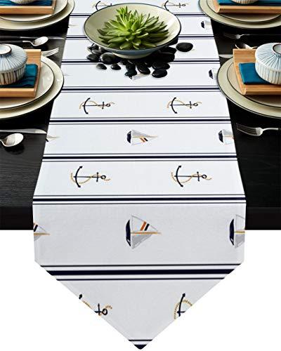 Runner da Tavolo Nautico Amayann: Eleganza e Freschezza per la Tua Casa