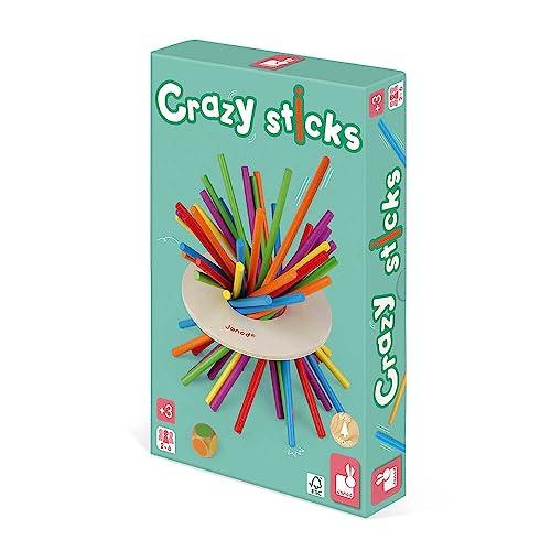 Janod - Gioco di Abilità Crazy Sticks - In Legno - A Partire dai 3 Anni, J02695