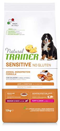 Natural Trainer Sensitive No Gluten Puppy&Junior Salmone - 12kg
