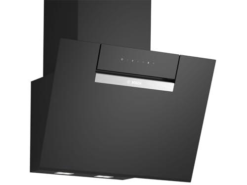 Bosch DWK67FN60, serie 4, cappa aspirante intelligente, 60 cm, vetro trasparente nero stampato