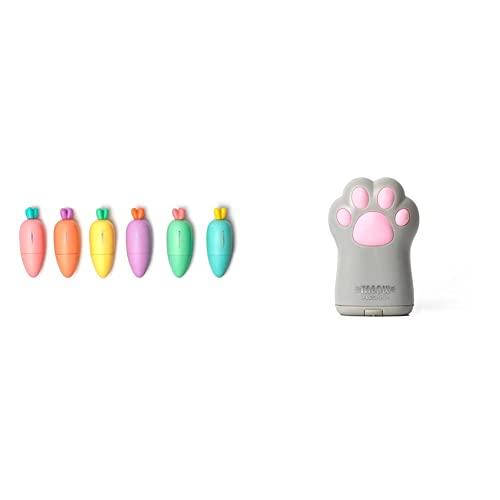 Legami Set Cancelleria: Evidenziatori Carrate Team e Temperino Meow