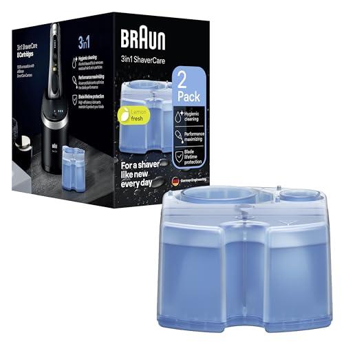 Cartucce di Ricarica Braun Clean&Charge per Rasoio Elettrico - Confezione da 2