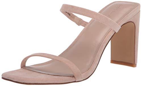 The Drop Avery - Sandali con Tacco Alto a Due Cinturini da Donna, Naturale, 40 EU