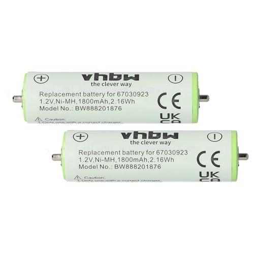 vhbw 2x Batterie per Rasoio Braun Series 1, Series 3, SmartControl