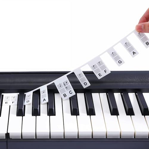 Adesivi Rimovibili in Silicone per Tastiera Pianoforte 61 Tasti