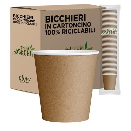 Cubex Professional - Bicchieri in Carta Avana 90ml (500 pezzi)