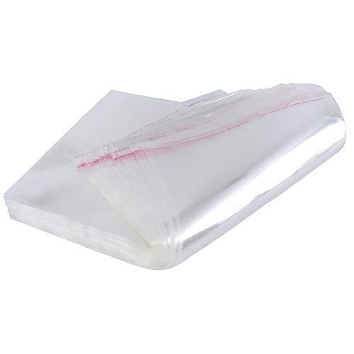 Alliebe - Sacchetti in plastica trasparente autosigillanti 30 x 40 cm - 100 pezzi