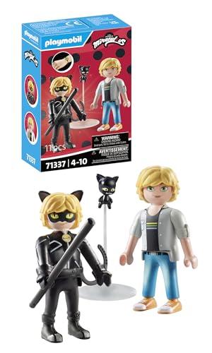 PLAYMOBIL Miraculous 71337: Adrien & Chat Noir, Avventura eroica