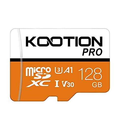 KOOTION 128GB Scheda di Memoria Micro SD U3 A1 V30 4K