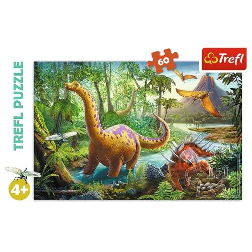 Trefl Puzzle Il Cammino dei Dinosauri 60 Pezzi