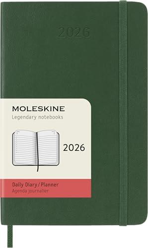 Moleskine Daily Planner, Agenda Giornaliera 2026, Verde Pocket
