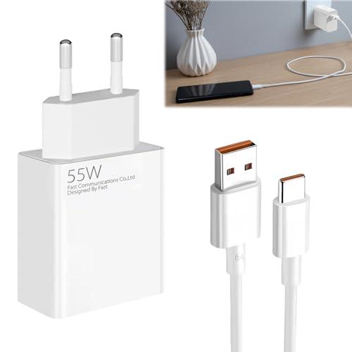 Caricabatterie Rapido Xiaomi 55W con Cavo USB-C Caricabatterie Rapido Xiaomi 55W con Cavo USB-C