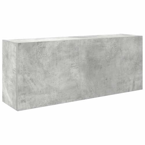 vidaXL Armadietto da Bagno Grigio Cemento 100x25x40 cm