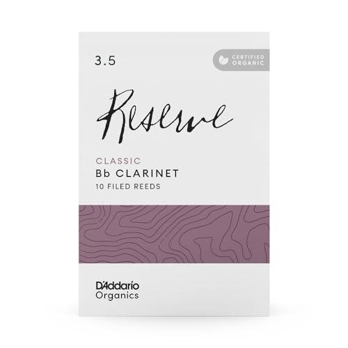 D'Addario Organic Classic Bb Ance Clarinetto Forza 3.5, Pacchetto da 10