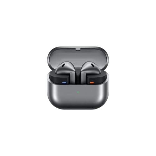 Samsung Galaxy Buds3 Auricolari True Wireless, Cancellazione Adattiva del Rumore, Audio Hi-Fi 360 Immersivo, Batteria a Lunga Durata, Impermeabilità IP57, Silver 2024 [Versione Italiana]