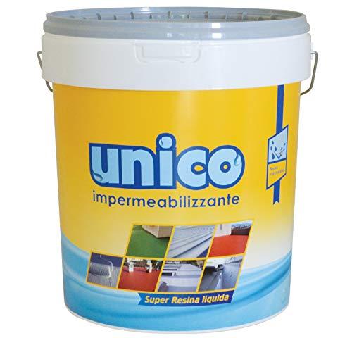 ICOBIT Unico, Super Resina Liquida Impermeabilizzante Grigio 5 kg