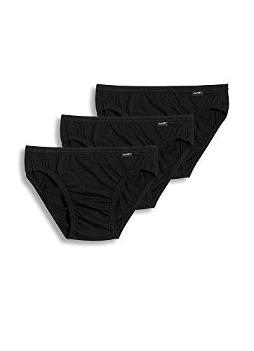 Jockey Men's Underwear Elance Bikini - 3 Pack, Nero, Large