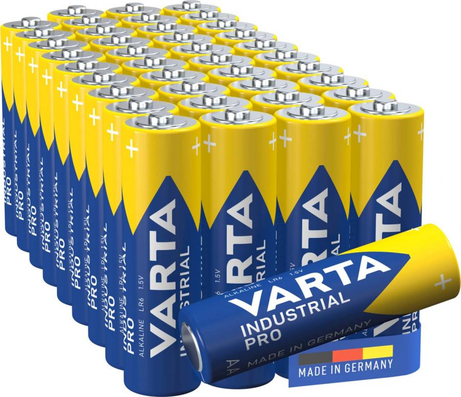 Varta Industrial AA Mignon Batterie alcaline LR6, Pacco da 40 pezzi