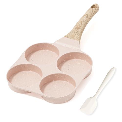 RIOVARM Padella Antiaderente 4 Fori per Omelette e Uova in Granito