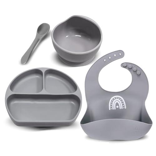 Miracle Baby Set Pappa Svezzamento Silicone Grigio