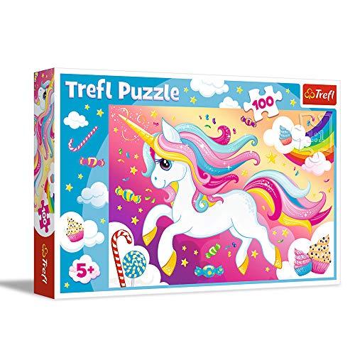 Trefl Puzzle Unicorno Bellissimo 100 Pezzi per Bambini