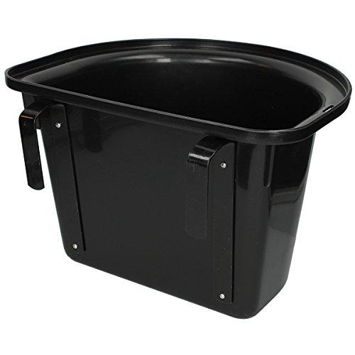 Mangiatoia con Staffe per Box Cavalli - Nera, 12 Litri