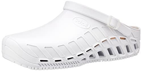 Scholl Clog Evo, Zoccoli Sanitari Medicali Unisex - Adulto, Bianco, 38.5 EU