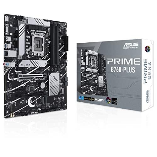 ASUS Prime B760-PLUS Scheda madre Intel LGA 1700 ATX, DDR5 PCIe 5.0, 3 slot M.2, Realtek 2.5Gb Ethernet, SATA 6 Gbps, USB 3.2 Gen 2 Type-C, Thunderbolt USB4, Aura Sync, Nero