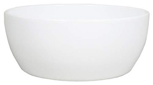 INNA-Glas Ciotola per Piante Bianca, 9,5cm, Ø24,5cm - Vaso in Ceramica