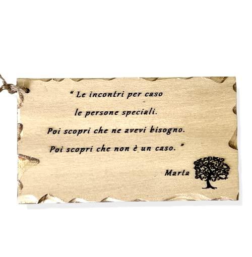 Biglietto di Auguri in Legno Personalizzato InciSo Laser