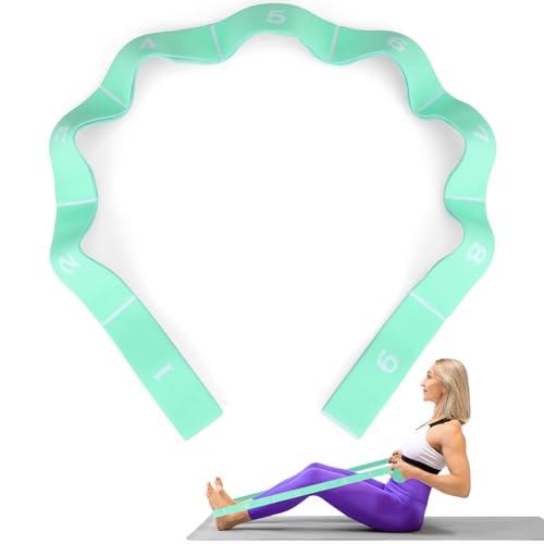 Fascia Elastica di Resistenza per Fitness, Yoga e Stretching - Menta Verde