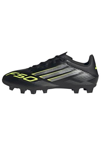 Adidas F50 Club Scarpe da Calcio Uomo/Donna - Nero/Argento/Giallo