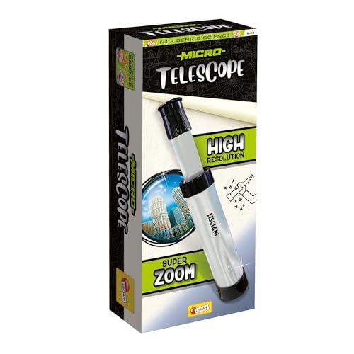 Lisciani I'm a Genius Micro-telescopio 8x - Cannocchiale Tascabile per Giovani Esploratori