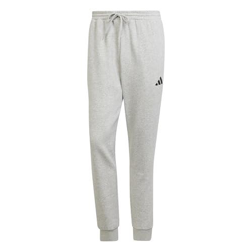 Pantaloni Felpati Adidas Essentials Feelcozy Uomo - Grigio Melange/Nero