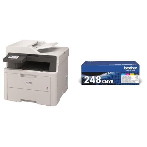 Brother MFCL3740CDWE Multifunzione LED a Colori con Toner TN248VAL Multipack
