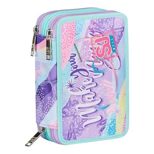 SJ Gang Astuccio Scuola 3 Zip Rosa RhythmicSoul