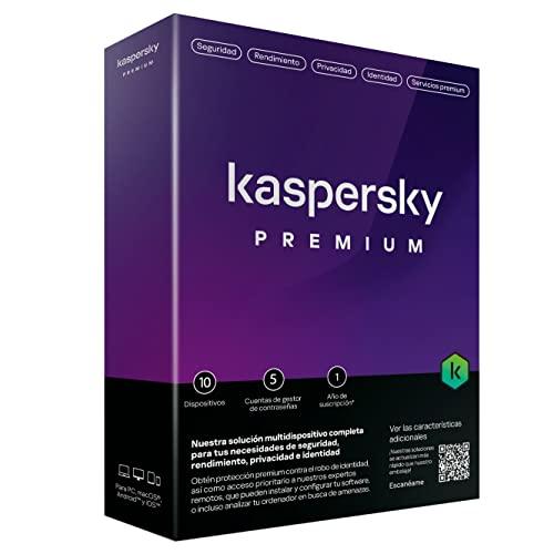 Kaspersky Premium - Antivirus per 10 Dispositivi, 1 Anno