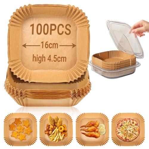 Carta forno per friggitrice ad aria - 100 pezzi usa e getta