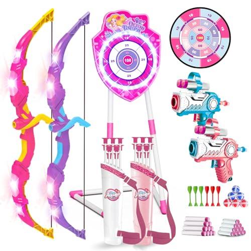 VATOS Set Arco e Frecce Luminoso 4 in 1 per Bambini