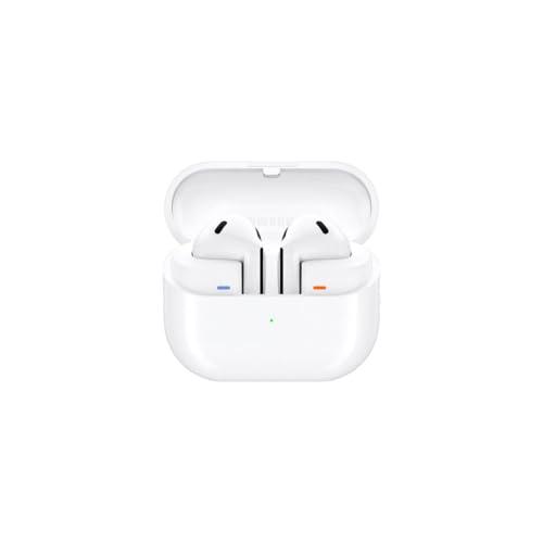 Samsung Galaxy Buds3 Auricolari True Wireless, Cancellazione Adattiva del Rumore, Audio Hi-Fi 360 Immersivo, Batteria a Lunga Durata, Impermeabilità IP57, Bianco 2024 [Versione Italiana]