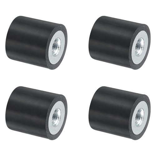 QUARKZMAN 4 Pezzi Ammortizzatori in Gomma 15x15mm M5 con Filettatura Femmina, Supporti Isolanti Antivibrazione