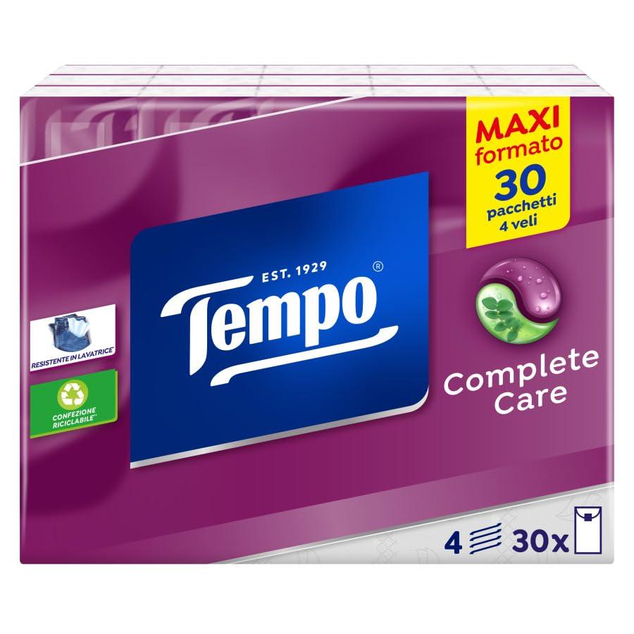 Tempo Fazzoletti Tascabili Complete Care - 30 pacchetti