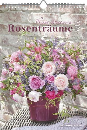 Rosenträume 2026 - Calendario Illustrato 23,7x34 cm
