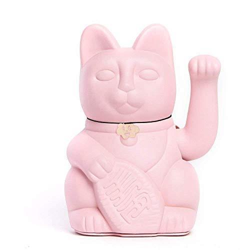 Gatto Portafortuna Maneki Neko Rosa Chiaro - 18cm
