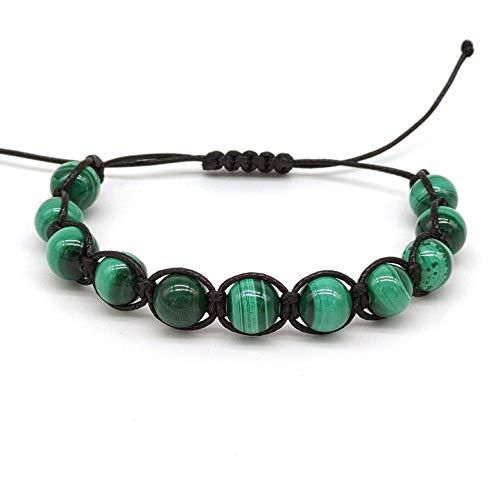 Bracciale Shamballa Malachite Unisex: Eleganza Naturale e Armonia Interiore